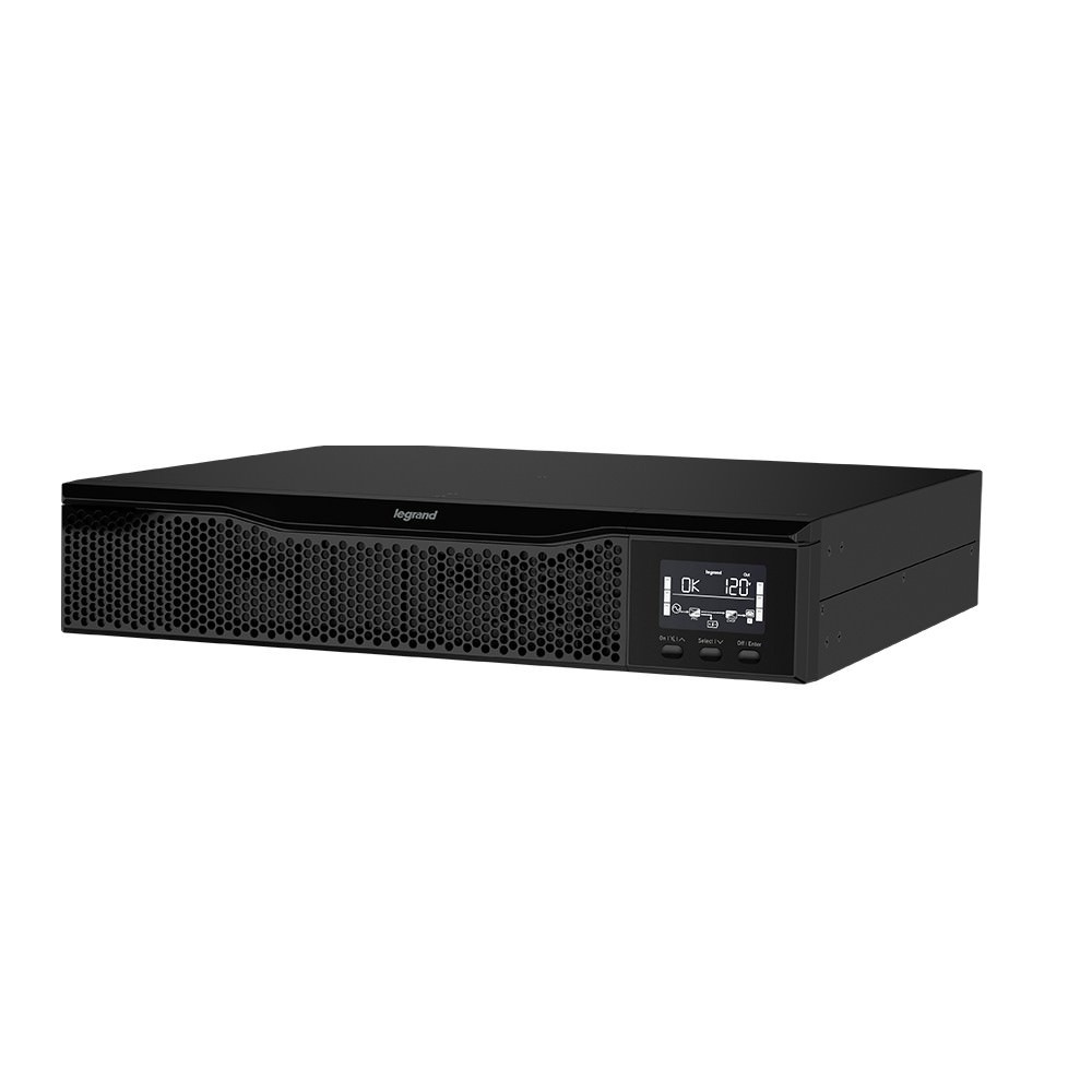 UPS, Online, LCD, 1500VA, 120V, 2U, (8) 5-15R, 5-15P Cord