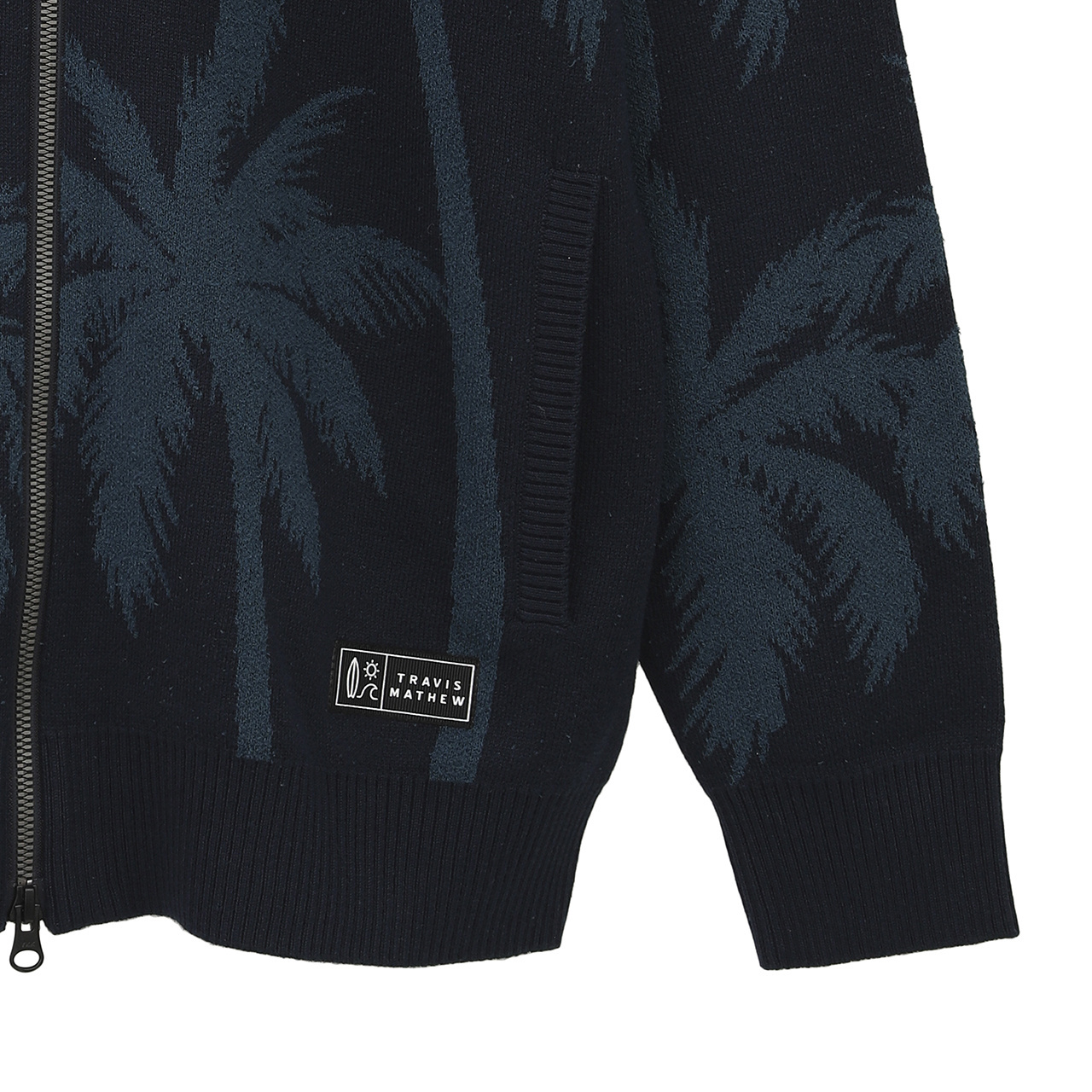 スタンドカラー ニットジャカード ブルゾン(MENS)