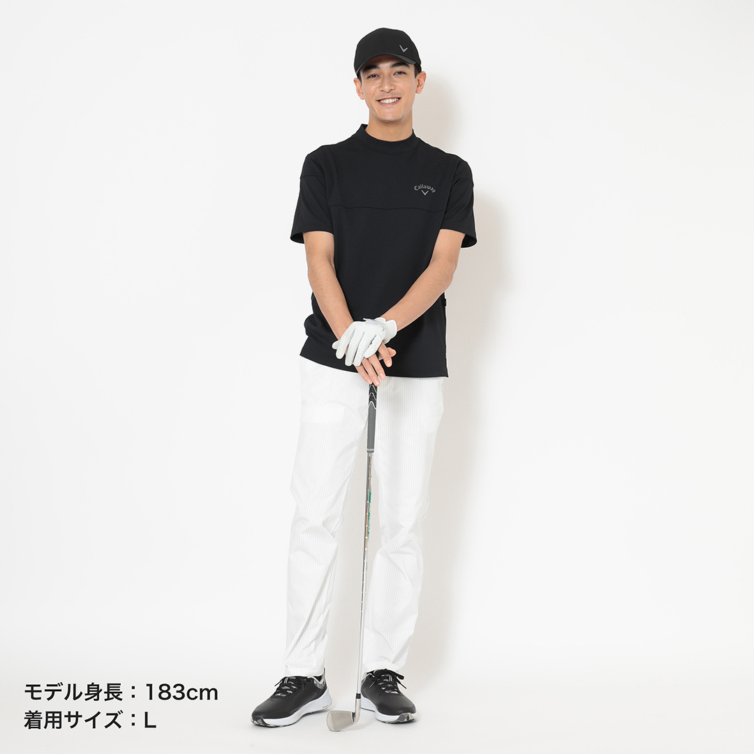 ビッグカノコバックプリント半袖モックネック ※4Lサイズあり (MENS)