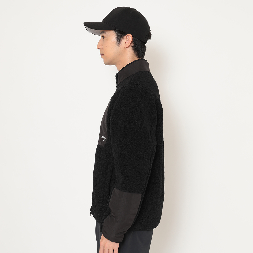 【新品】30％OFF　キャロウェイ　2018秋冬新作　モザイクプリントハーフジップパーカー　メンズ　M　マルチ キャロウェイゴルフ 公式オンラインストア