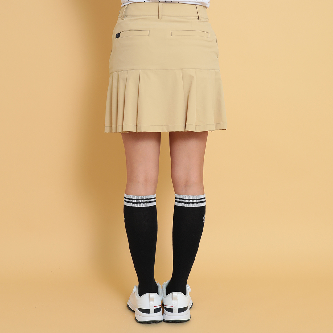 ナイロンストレッチプリーツスカート (WOMENS)