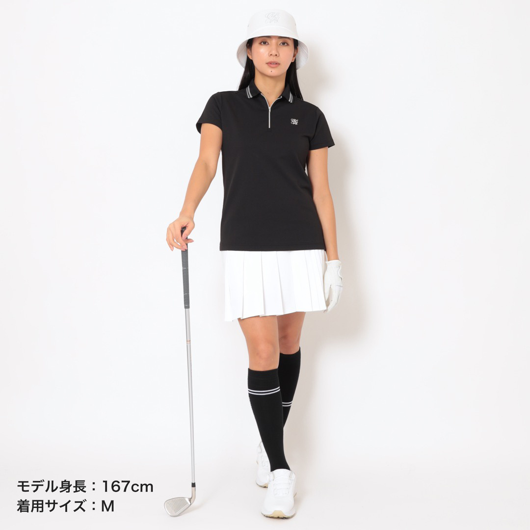 ハイゲージカノコハーフジップシャツ (WOMENS)