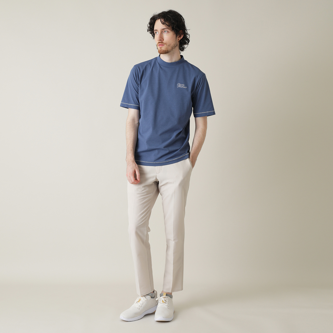 石川遼プロ着用】シアサッカー テーパードパンツ(MENS)