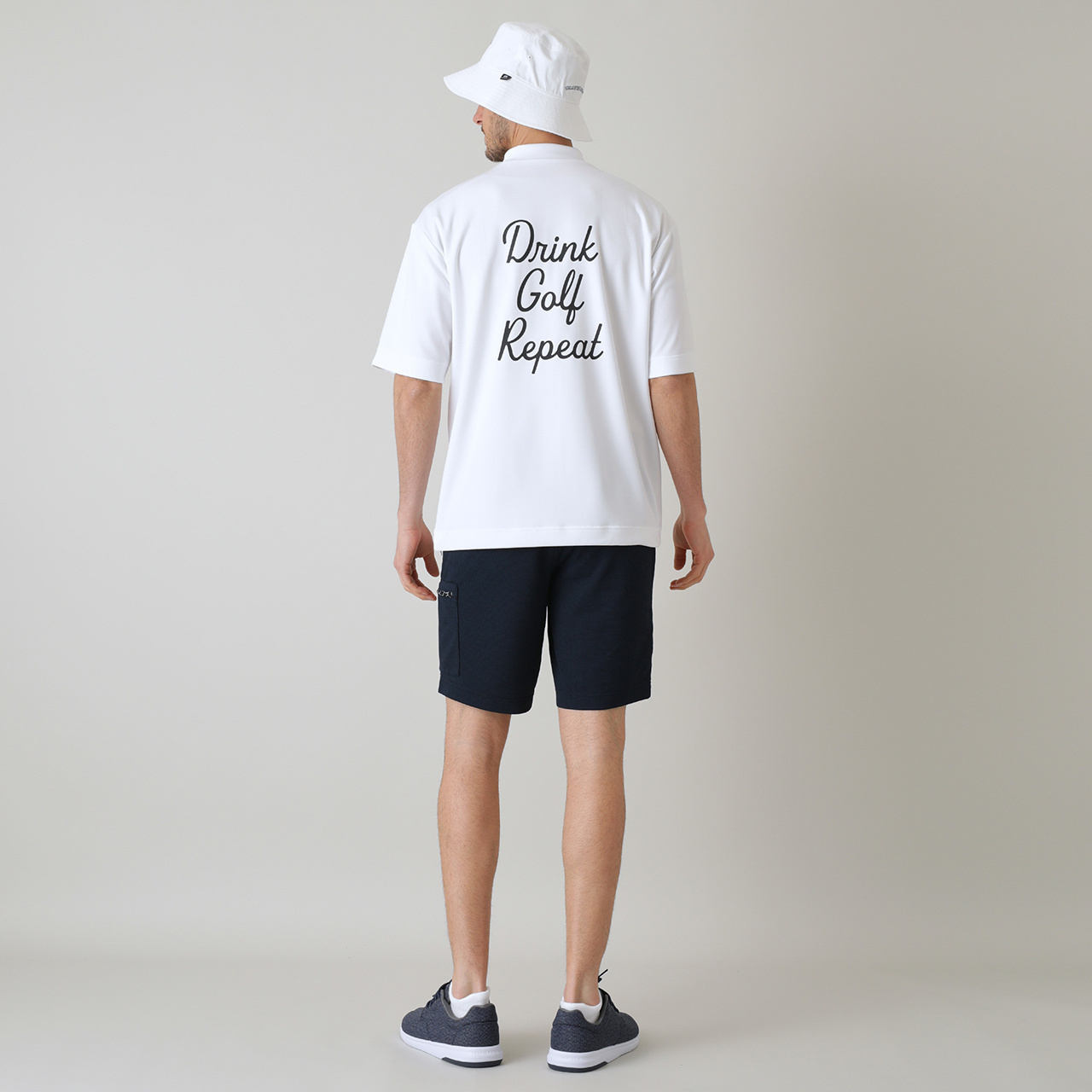 リラックスシルエット半袖PKモックネック(MENS)