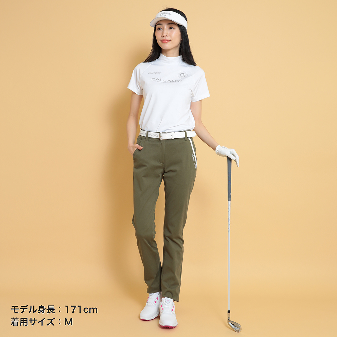 【美品】PGG ピージージー FLEX MOVE 半袖モックネックシャツ 2 半袖モックネックシャツ (WOMENS)