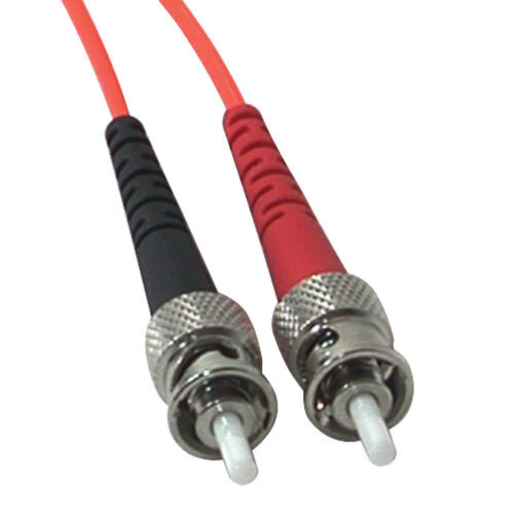 LC-ST 62.5/125 OM1 Duplex Multimode PVC Fiber Optic Cable - Orange