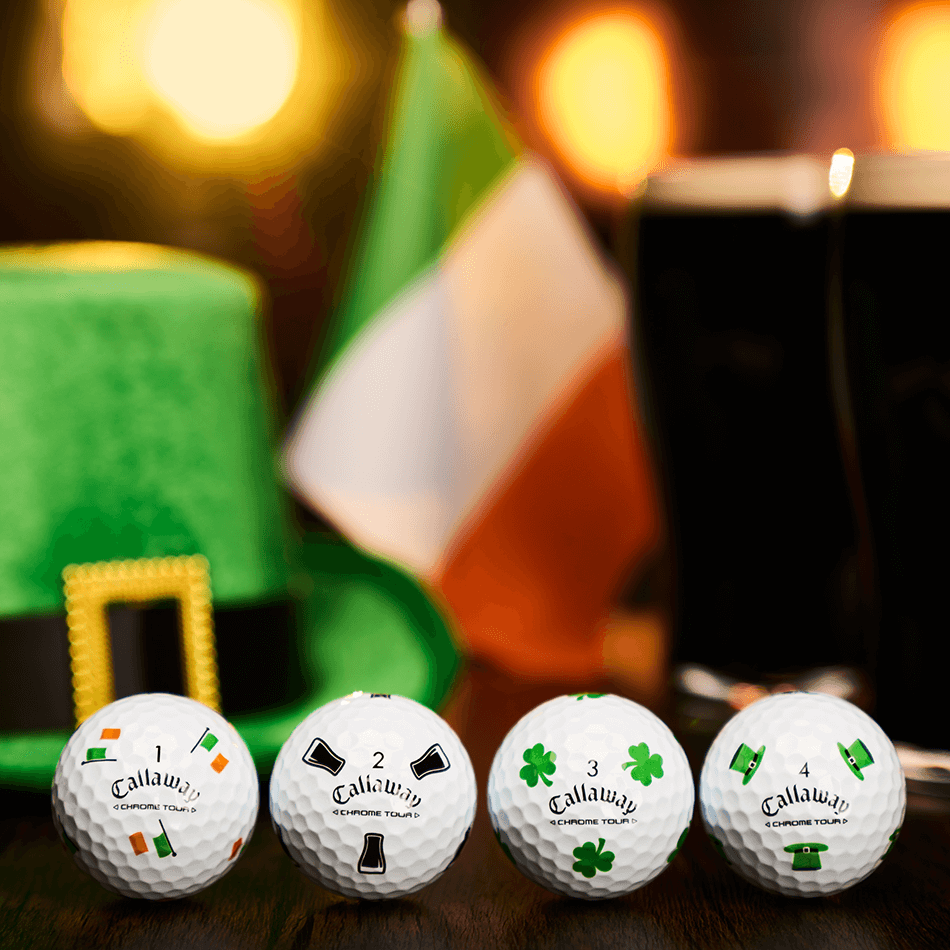 キャプテンサンタ　ゴルフボール　ティー CHROME TOUR ST PADDY DAYボール【数量限定】