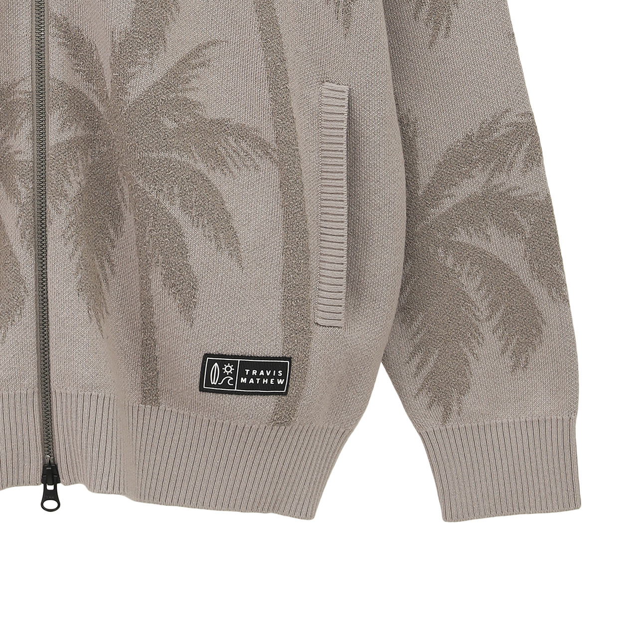 トラヴィスマシュー　スタンドカラー ニットジャカード ブルゾン　Ｌサイズ スタンドカラー ニットジャカード ブルゾン(MENS)
