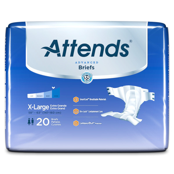 Attends Briefs, Ultimate, X-Large - 120/case (ATDCX2 Health & Beauty Health Care Incontinence Aids) photo