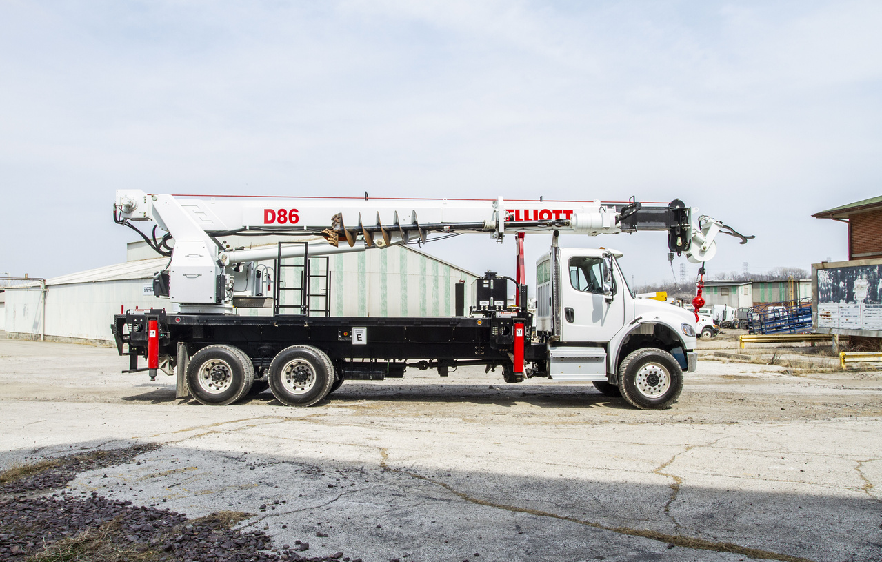 86 ft Digger Derrick Rental Custom Truck One Source