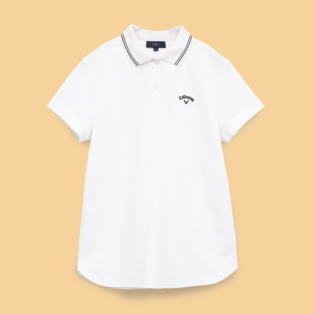 バックプリント半袖ポロシャツ (WOMENS)