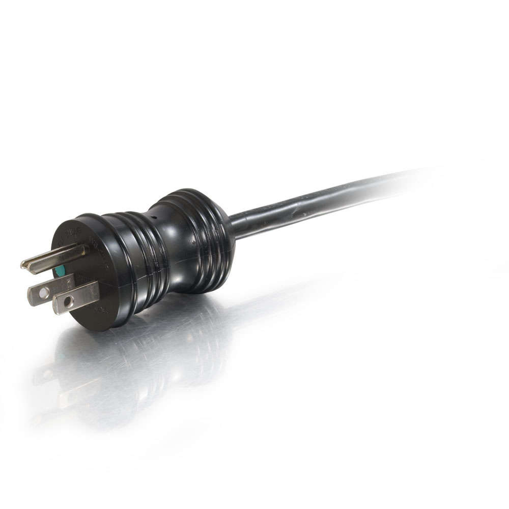 16 AWG Hospital Grade Power Cord (NEMA 5-15P to IEC320C13) - Black (TAA)