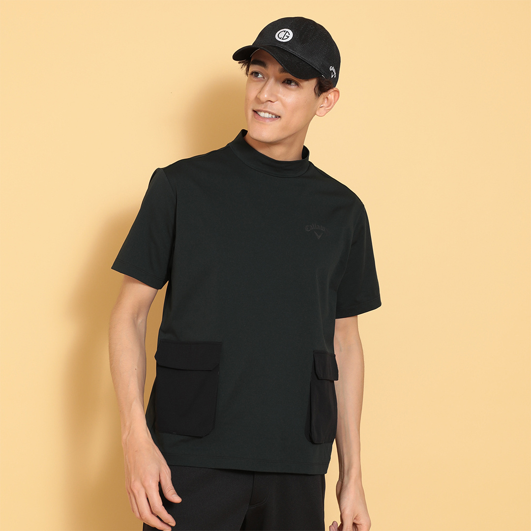 3℃裏クール天竺モックネックシャツ ※4Lサイズあり (MENS)