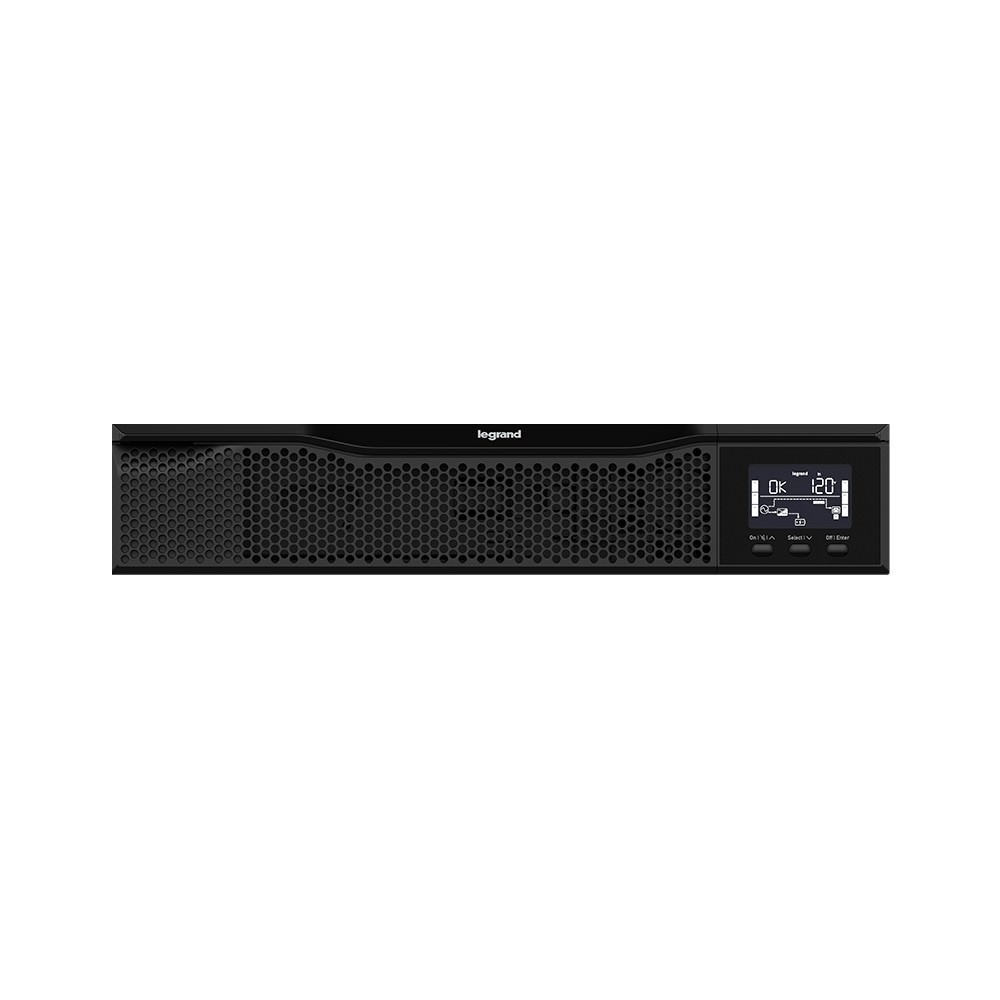UPS, Line Interactive, LCD, 1100VA, 120V, 2U, (8) 5-15R, 5-15P Cord