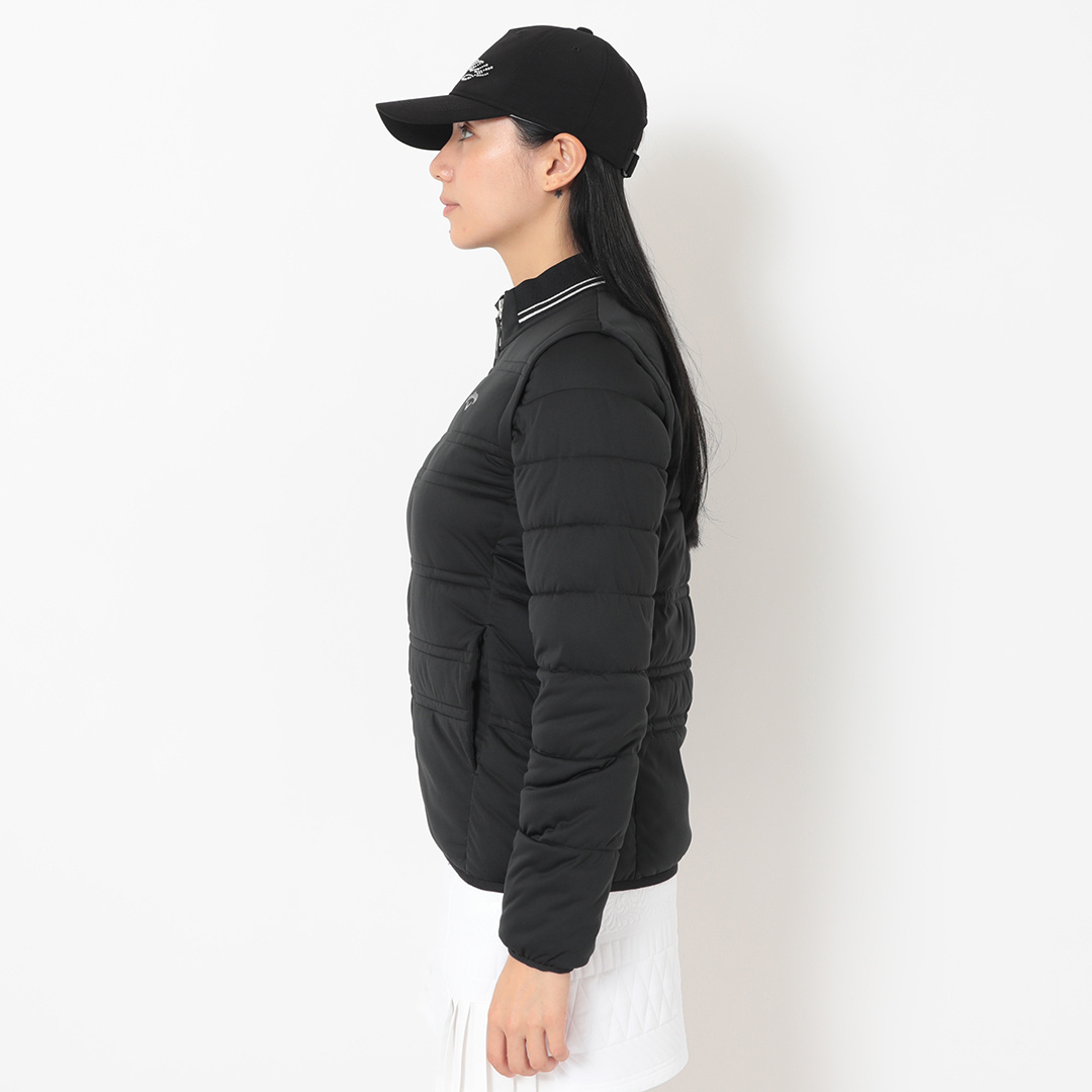 スターストレッチ2WAYフルジップ中綿ブルゾン (WOMENS)