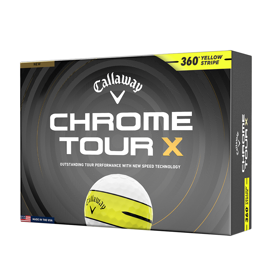 CHROME TOUR X 360° YELLOW STRIPEボール