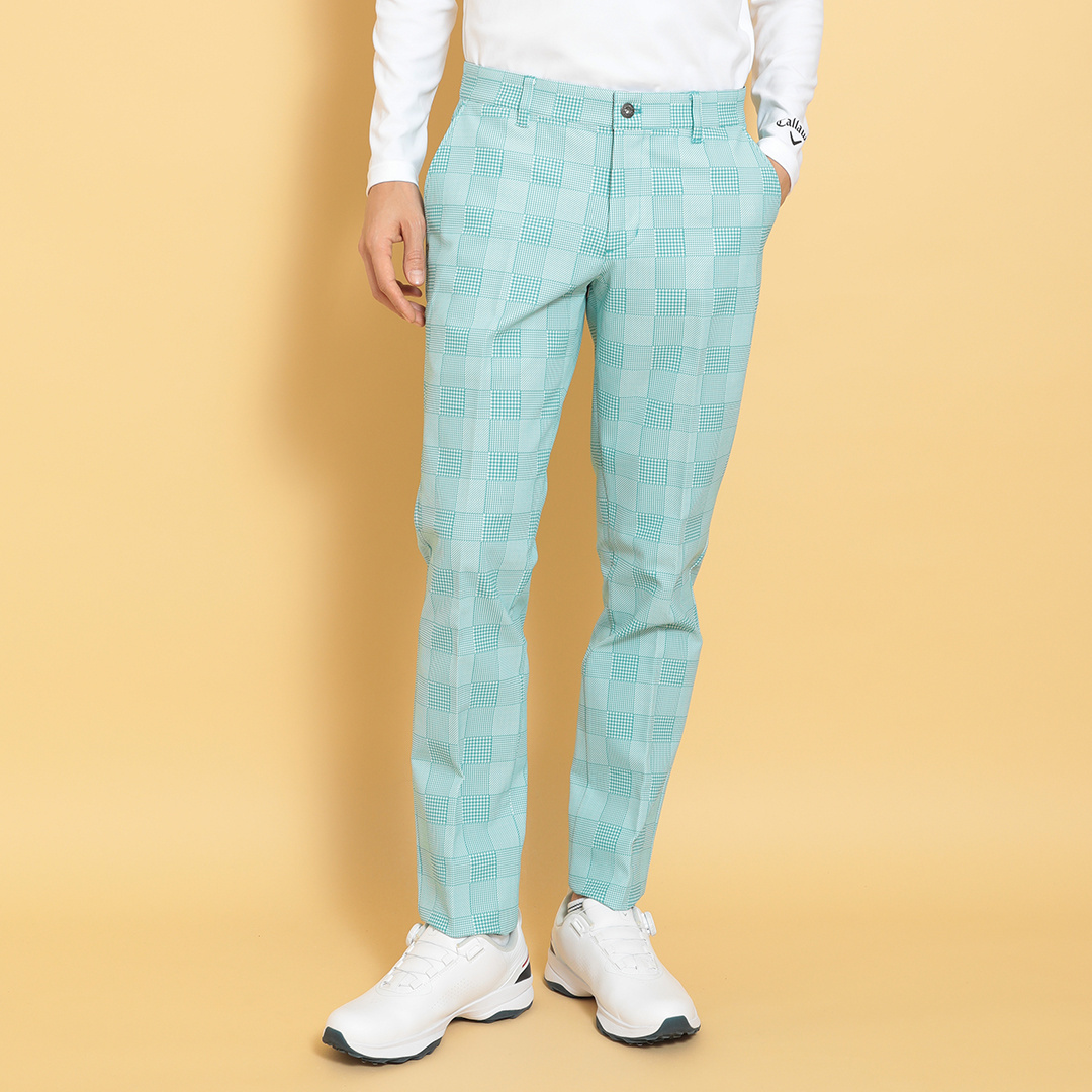 FR2golf チェック柄パンツ 2本組】＜ダンロップ・リファインド＞チェック柄7ポケットパンツ