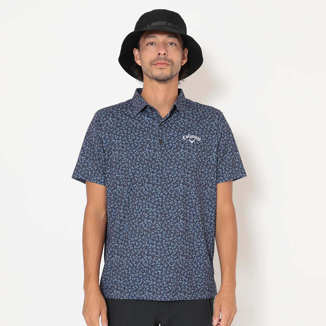 ミニカノコ小花総柄半袖シャツ ※4Lサイズあり (MENS)