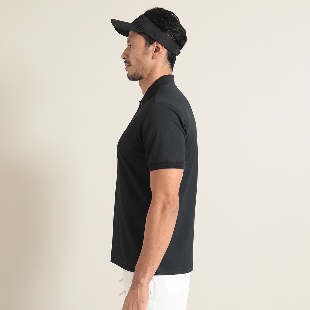 裏クールアイレットカノコ ポロシャツ (MENS)