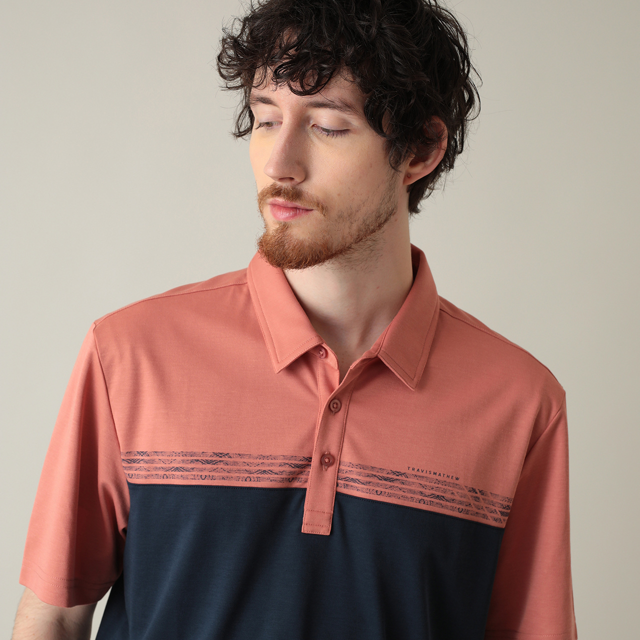 オンライン限定】半袖バイカラーポロ(MENS)