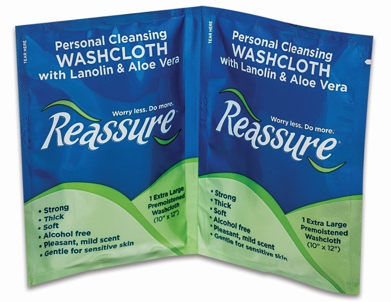 Reassure Travel Pack Washcloths - 100/case (RWTP100) photo