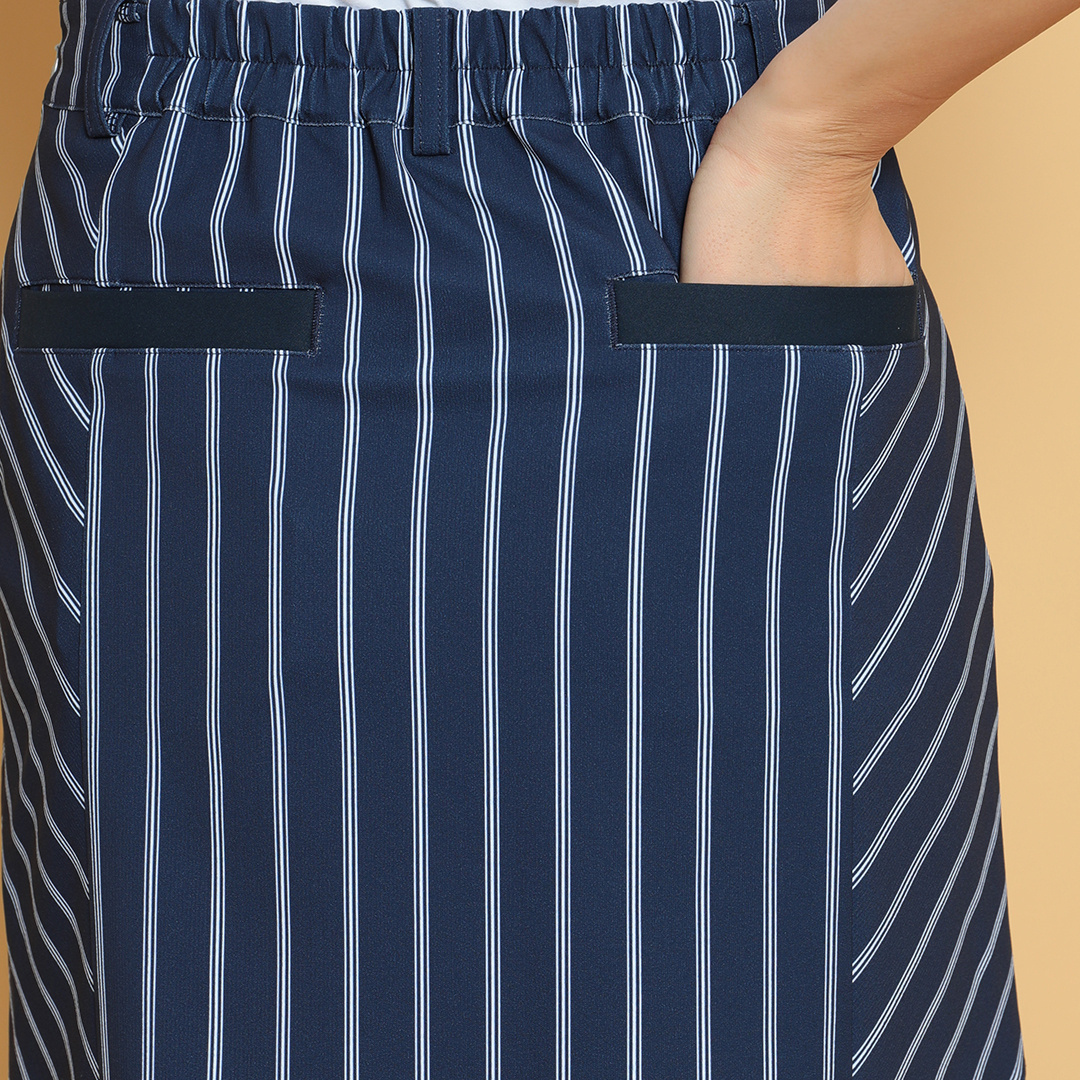 8WAYストレッチストライプスカート (WOMENS)