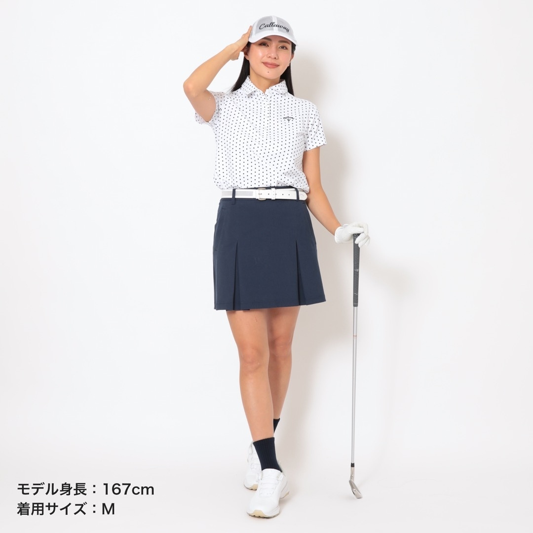 河本結プロ着用】8WAYストレッチ裏クールプリーツスカート (WOMENS)