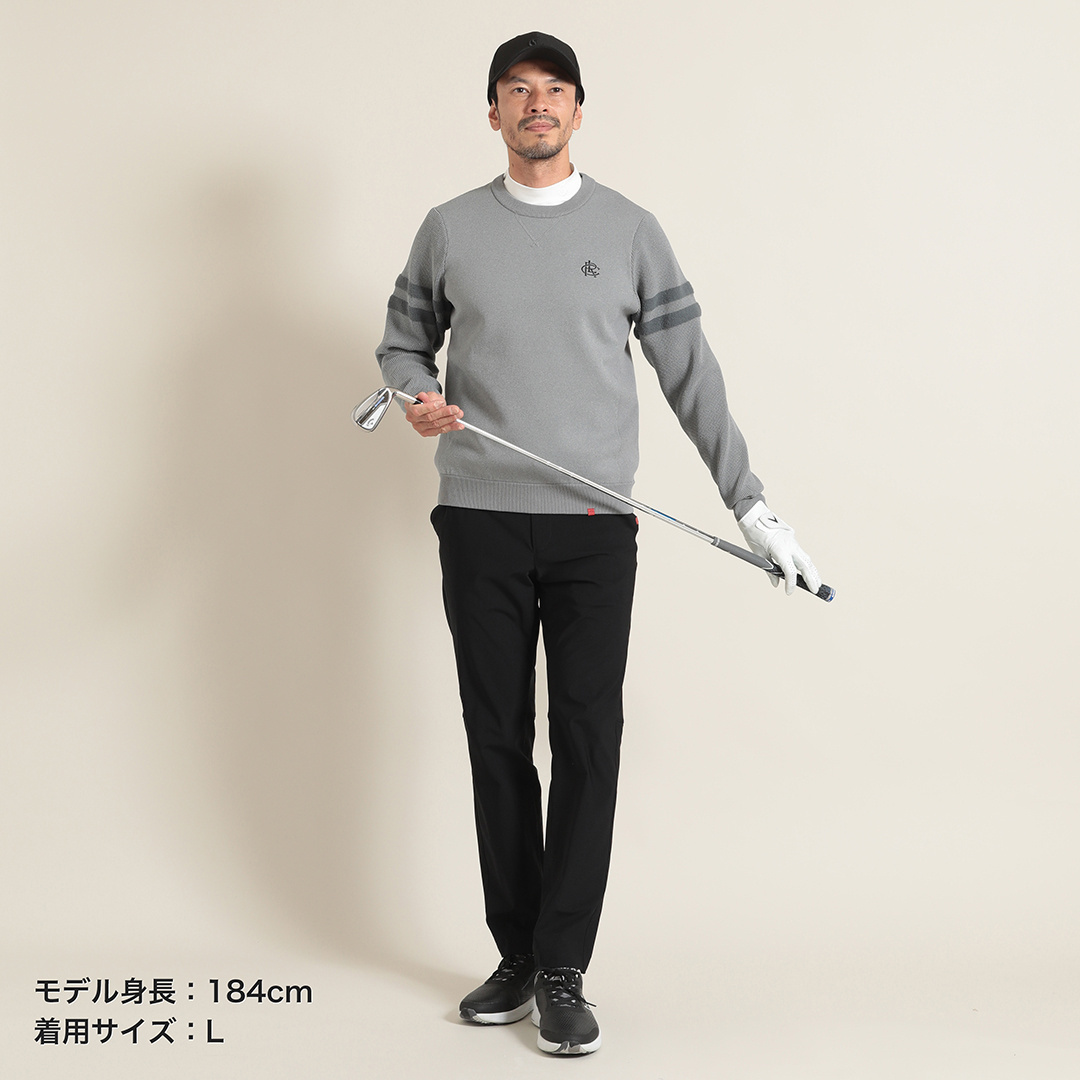 接結クルーネックニット (MENS)
