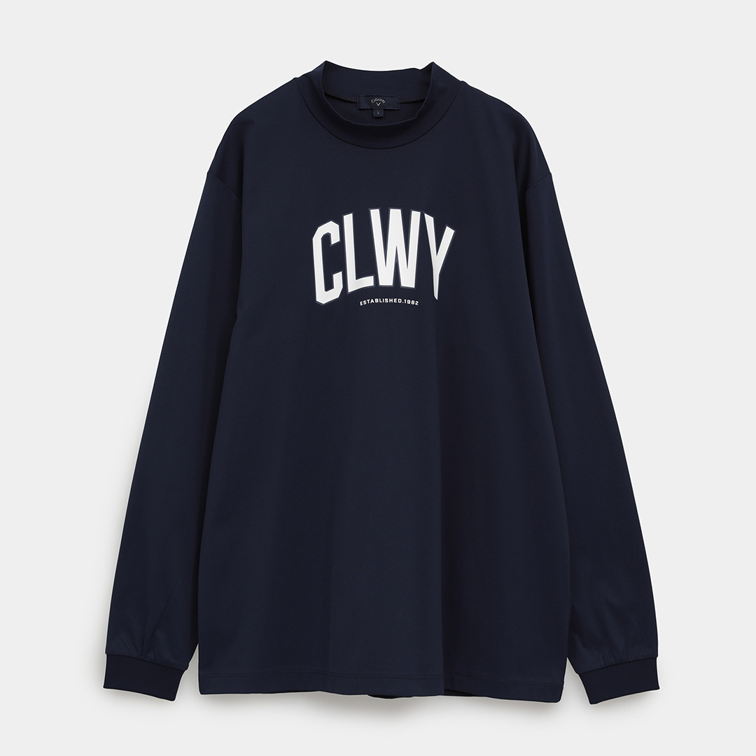 スムース長袖モックネックシャツ ※4Lサイズあり (MENS)