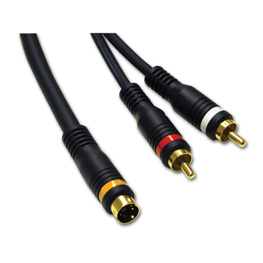 100ft (30.5m) Velocity™ SVideo + RCA Stereo Audio Cable