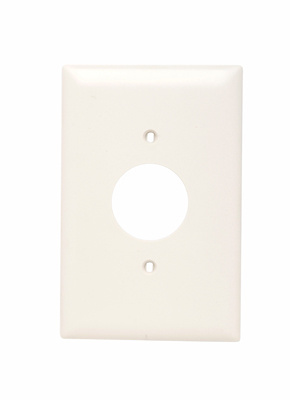 Single Receptacle Openings, One Gang, Light Almond