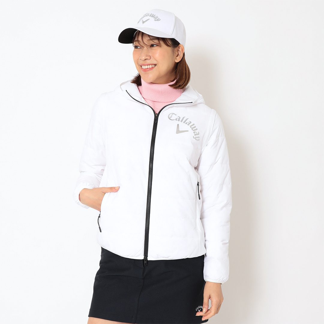 ポリエステルリップ2WAY撥水中綿ブルゾン (WOMENS)