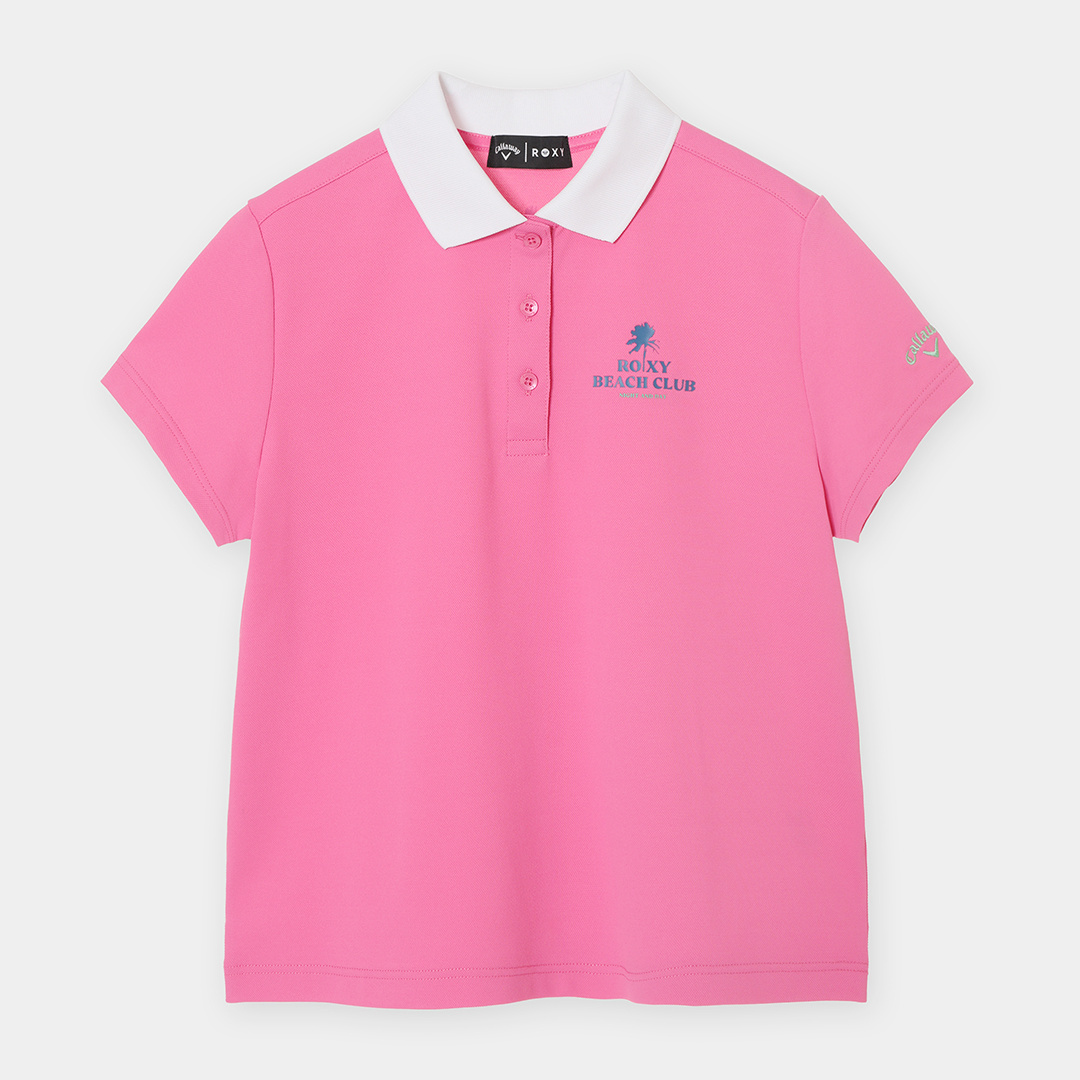 ROXYコラボ/バックプリント半袖ポロシャツ (WOMENS)