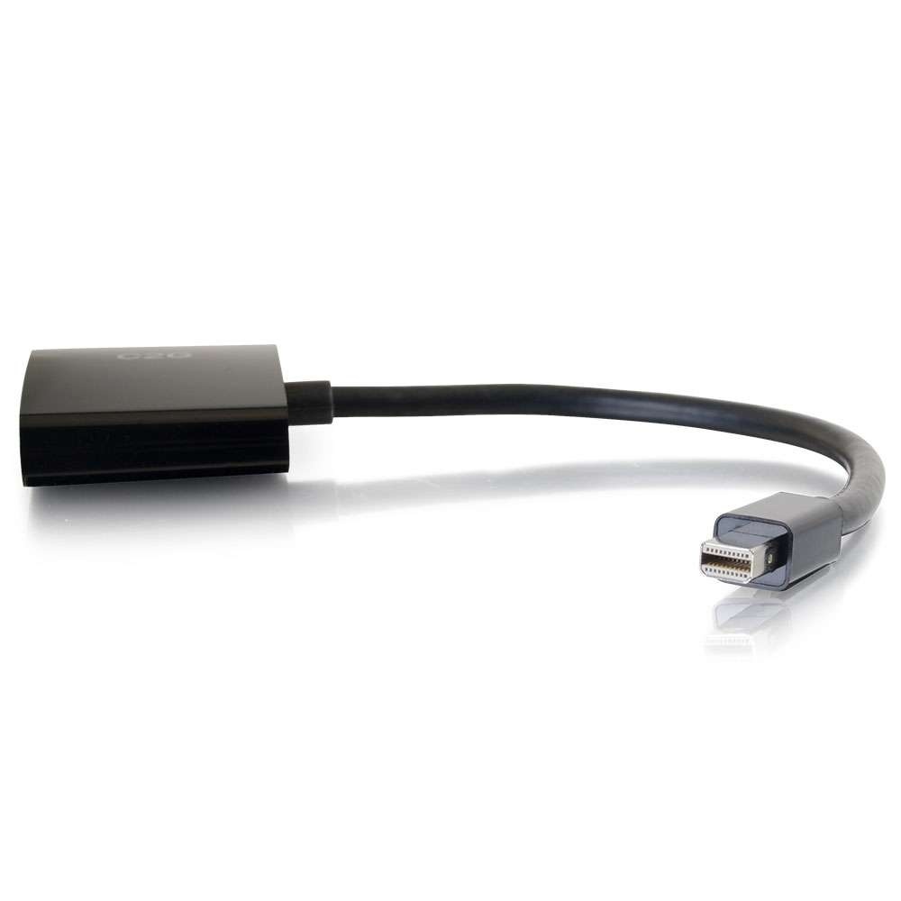 Mini DisplayPort Male to 4K HDMI or VGA Female Adapter Converter - Black