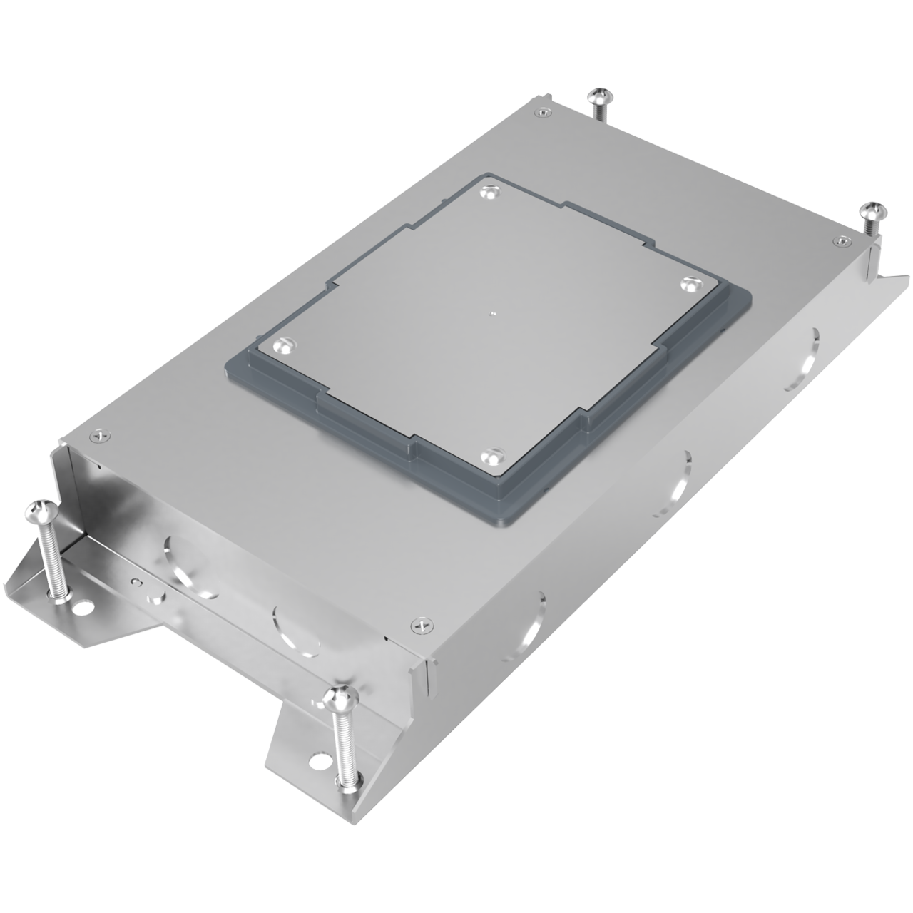 RFBA 2Gang Shallow Floor Box Concrete Floor Boxes Floor Boxes Wire and Cable Management