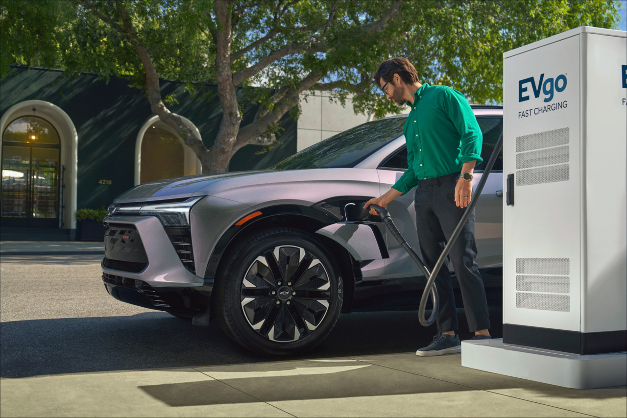 Chevrolet Blazer EV being charged