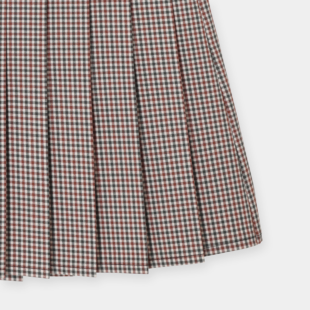 河本結プロ着用】チェックプリーツスカート (WOMENS)