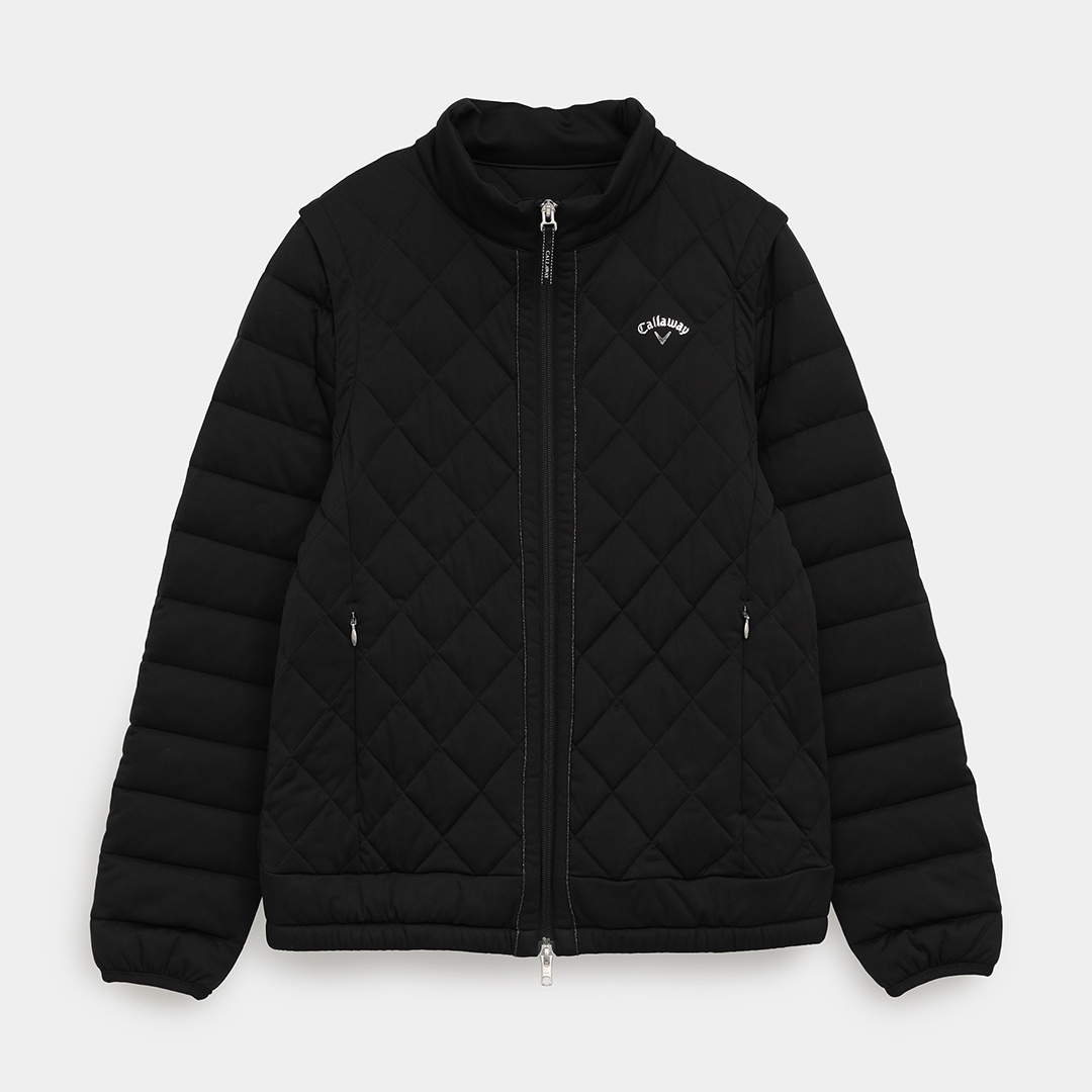 キャロウェイ⭐︎スターストレッチ袖取り外し　中綿ブルゾンL スターストレッチ袖取り外し中綿ブルゾン (WOMENS)