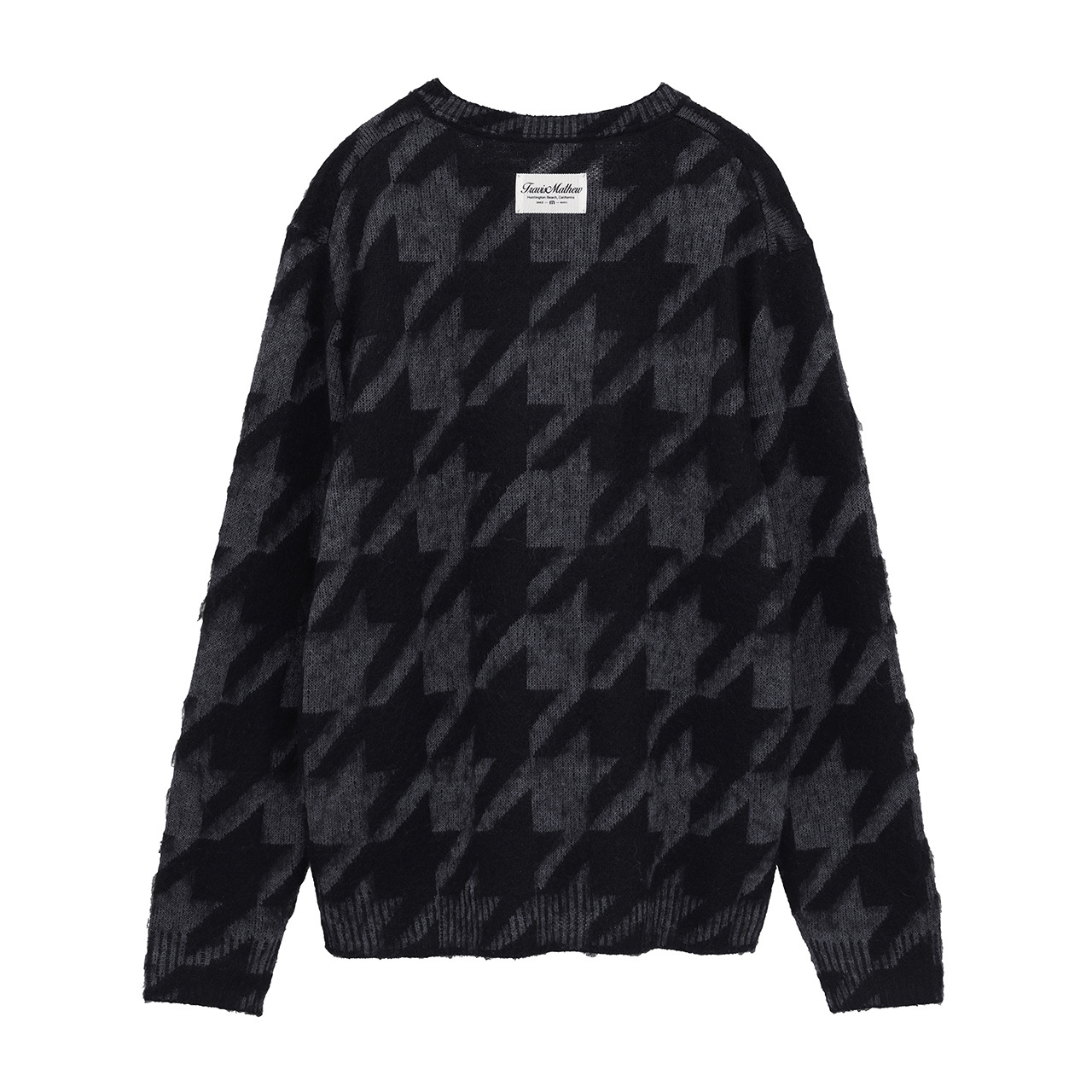 ハウンドトゥース ジャカードモヘアニット(MENS)