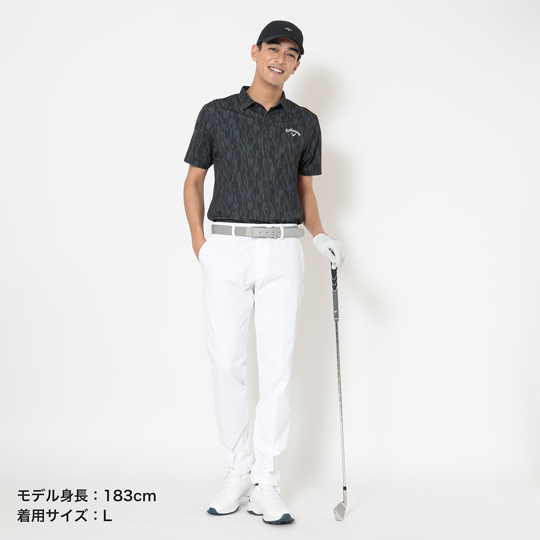 ミニカノコロゴ総柄半袖シャツ ※4Lサイズあり (MENS)