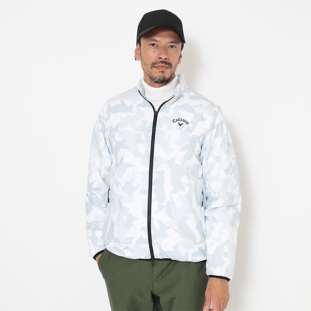 ポリエステルリップ2WAY撥水中綿ブルゾン (MENS)
