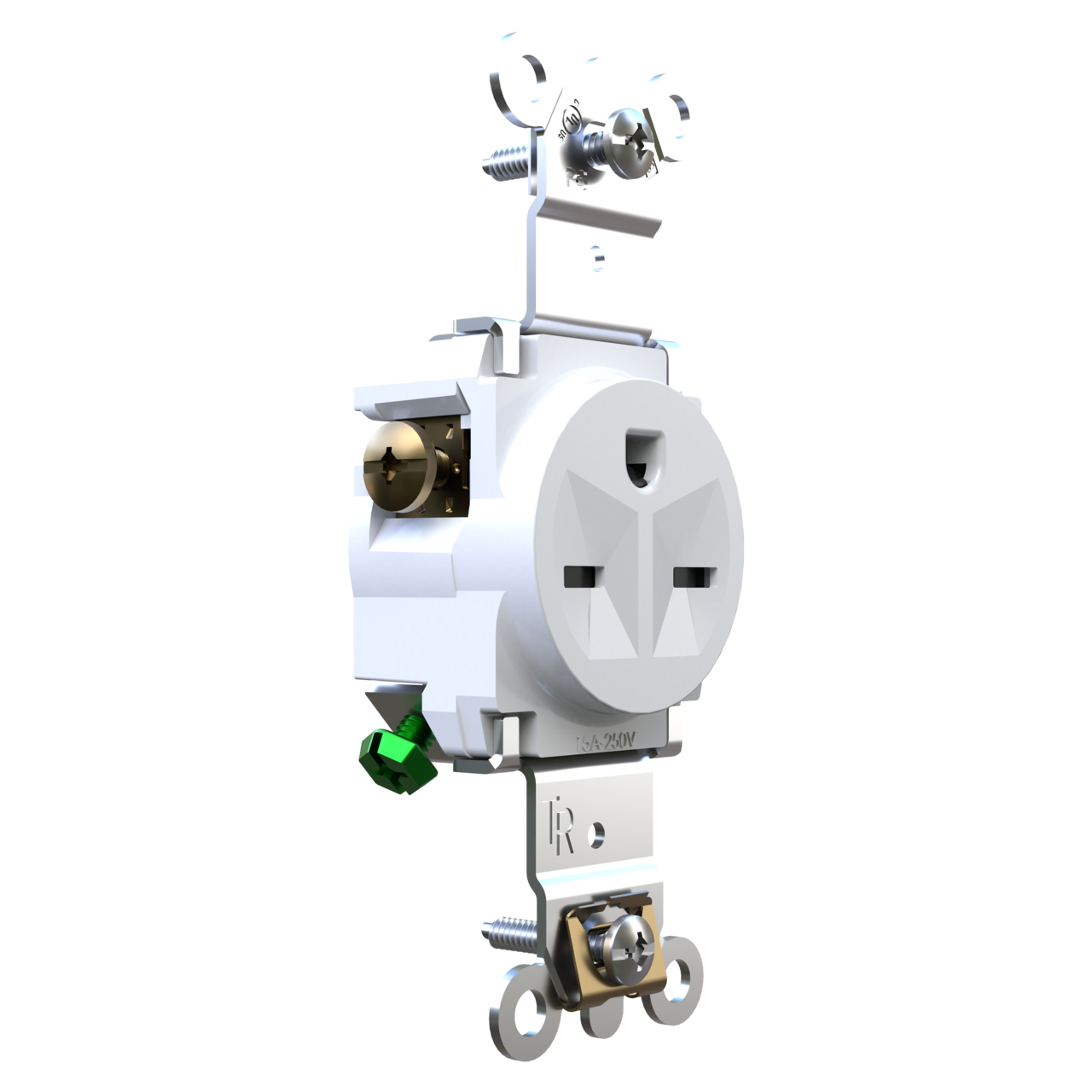 250V Weather Resistant Tamper Resistant Heavy Duty Spec Grade Single