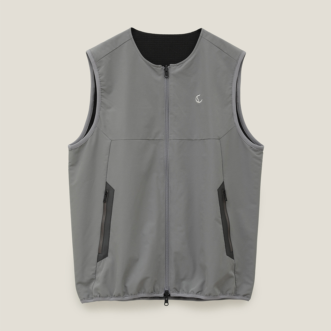 未使用 トゥモローランド グレー 黒 リバーシブル ベスト 4way タッターギンガムリバー 4-wayジレ｜トゥモローランド 公式通販