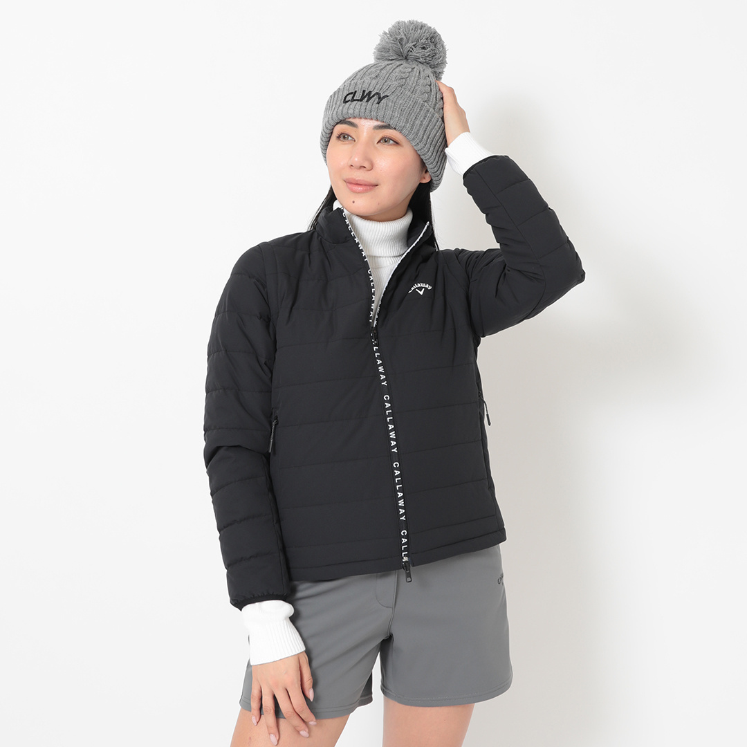 ポリエステルリップ2WAY撥水中綿ブルゾン (WOMENS)