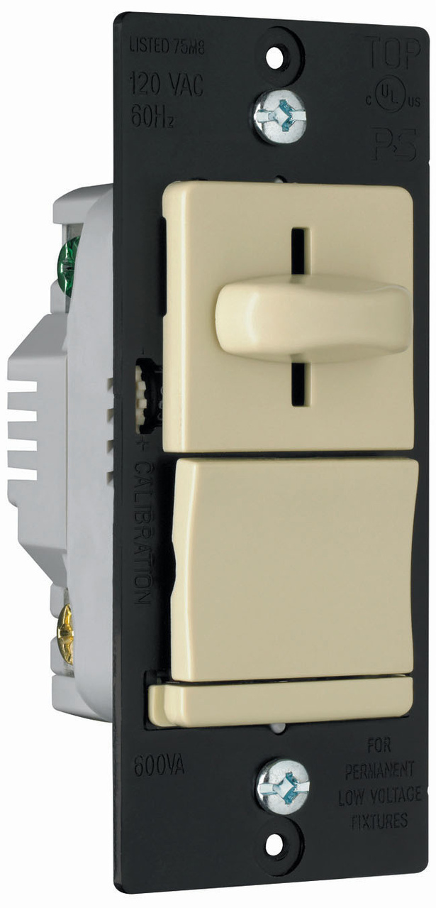 LS Series Low-Voltage Slide Dimmer, Ivory