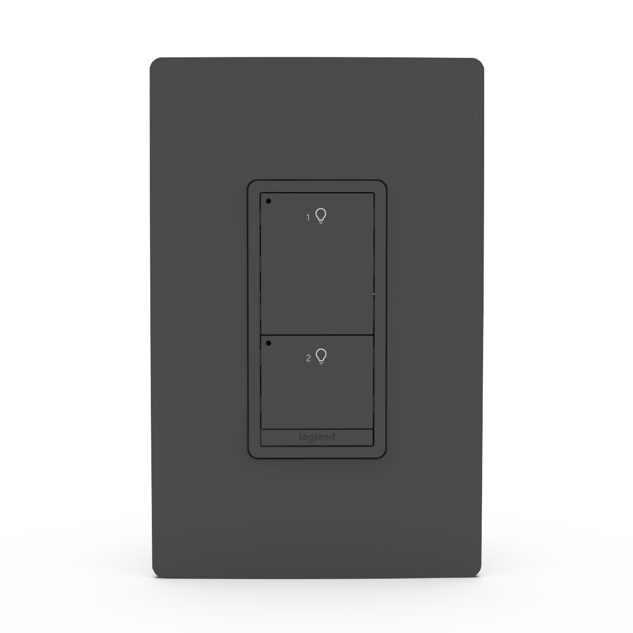 Black Wattstopper PLUS 2 Button Switch