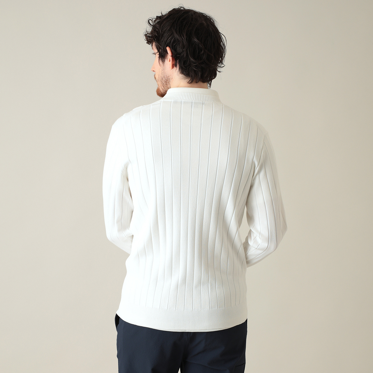 石川プロ着用】ワイドリブクルーネックセーター(MENS)