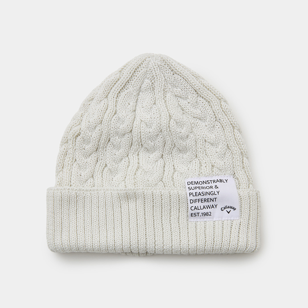 Darich ケーブル編み ビーニー ホワイト Darich ケーブル編み ビーニー ホワイト セール】プレートニット