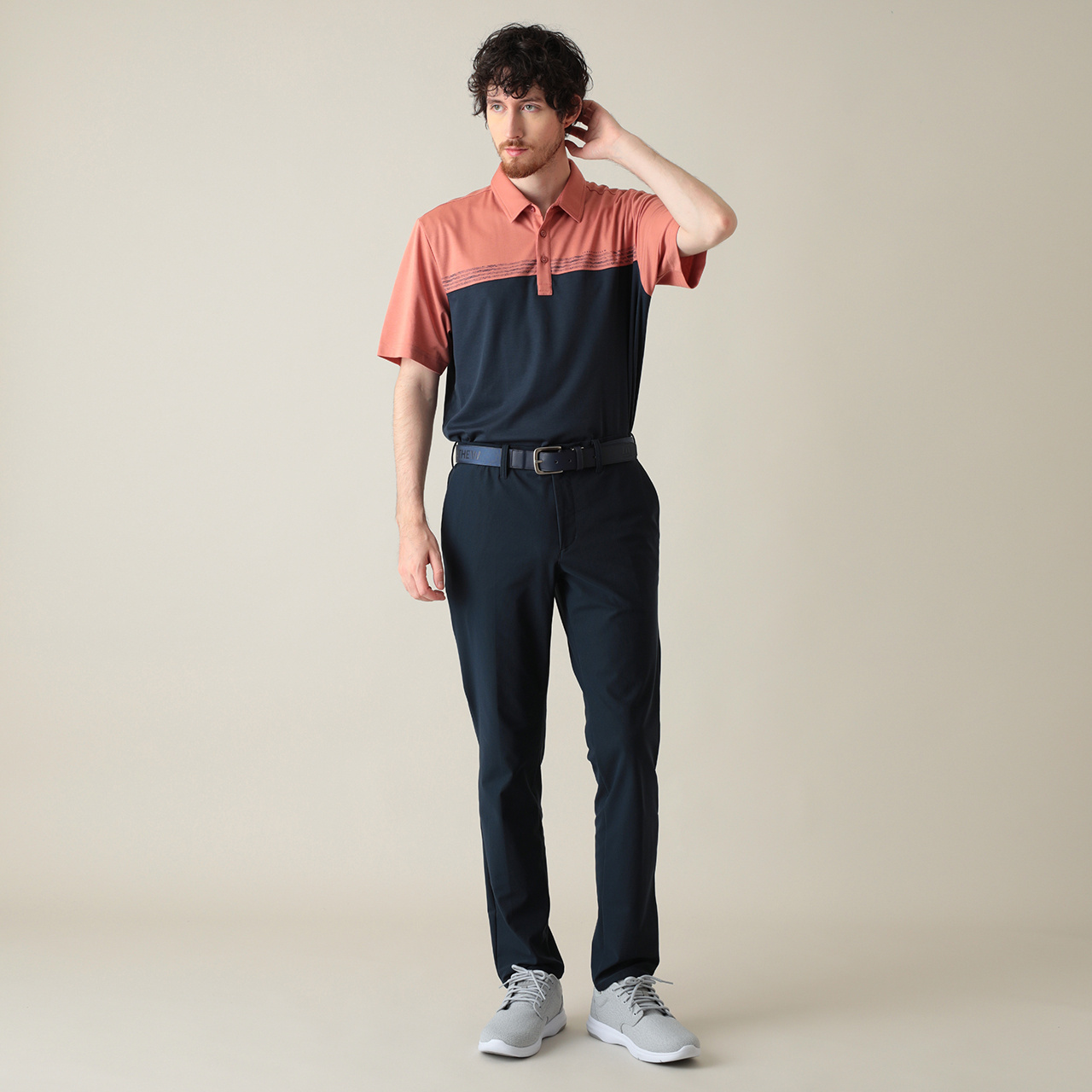 オンライン限定】半袖バイカラーポロ(MENS)