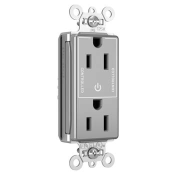 Product image for P&S PT26252SCCTGRY 15A HALF CTRL PL